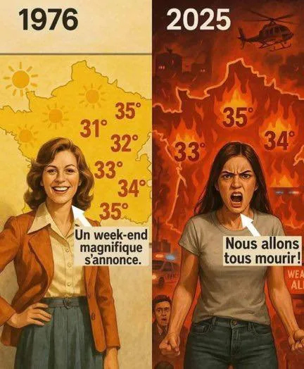1976 : quand la météo annonçait la chaleur sans oublier le climat
