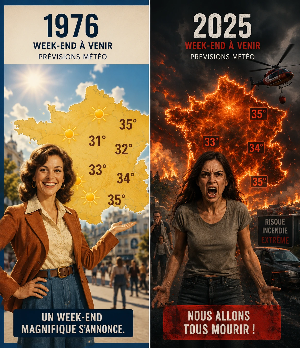 1976 : quand la météo annonçait la chaleur sans oublier le climat