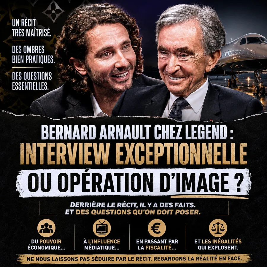 Bernard Arnault chez LEGEND : quand l’interview devient un exercice d’image